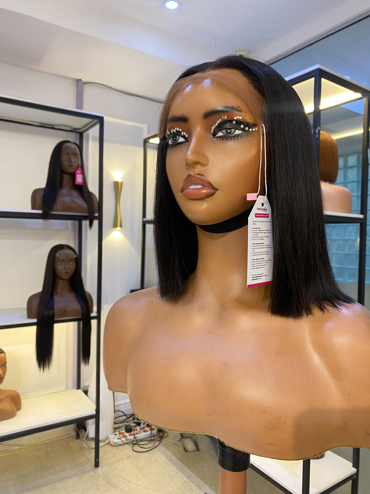 10 Natural Bone Straight Wig