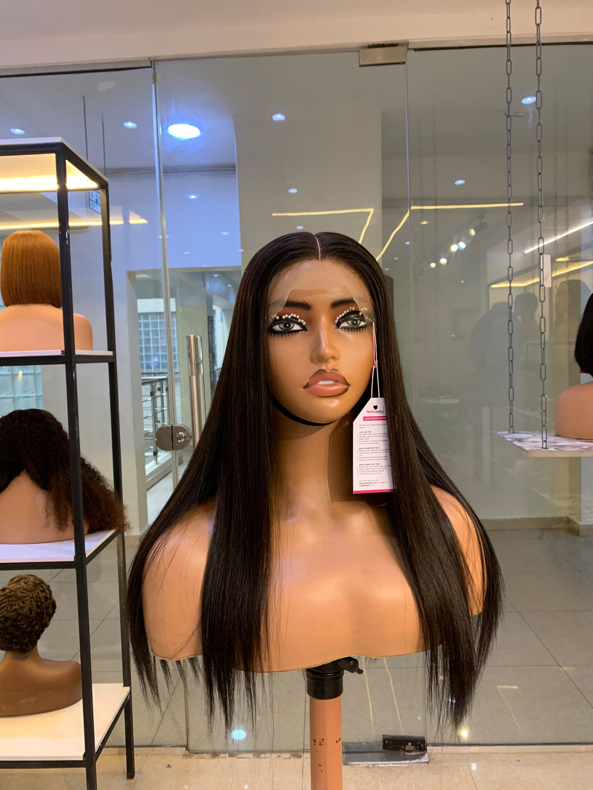 16 Natural Bone Straight Wig