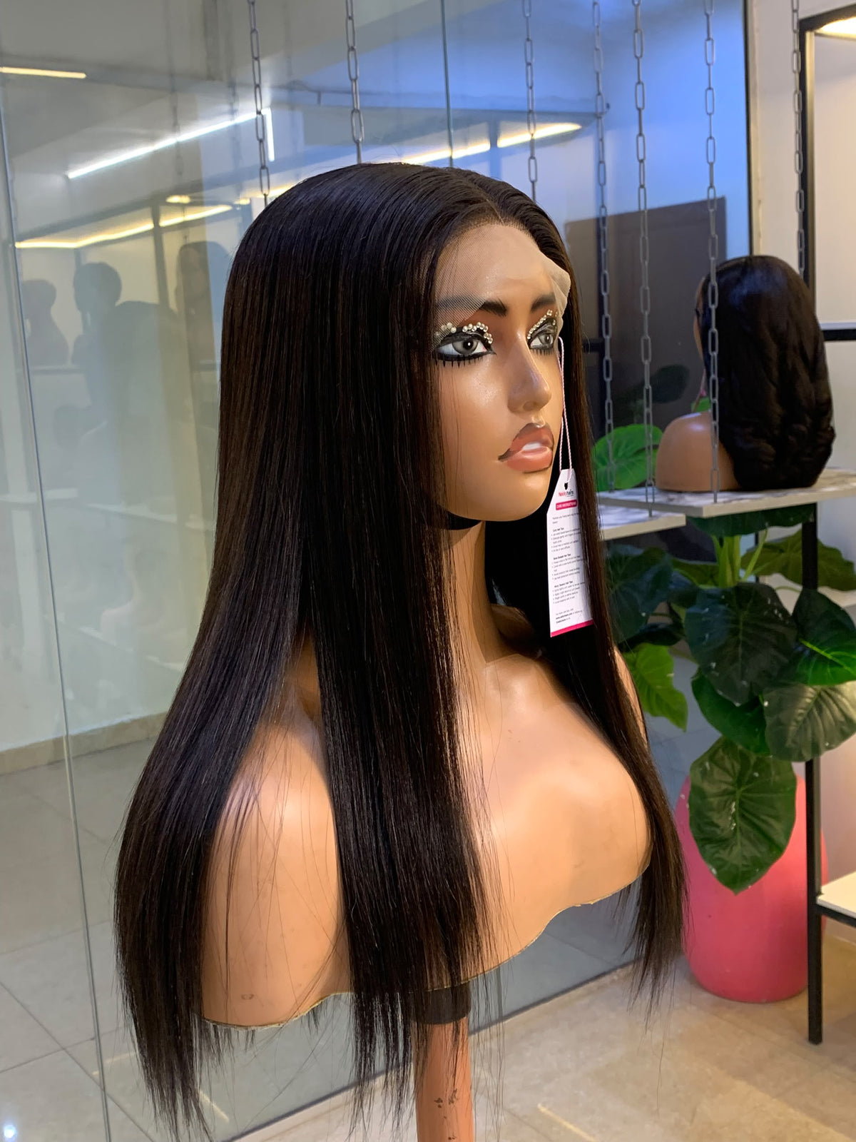 16 Natural Bone Straight Wig