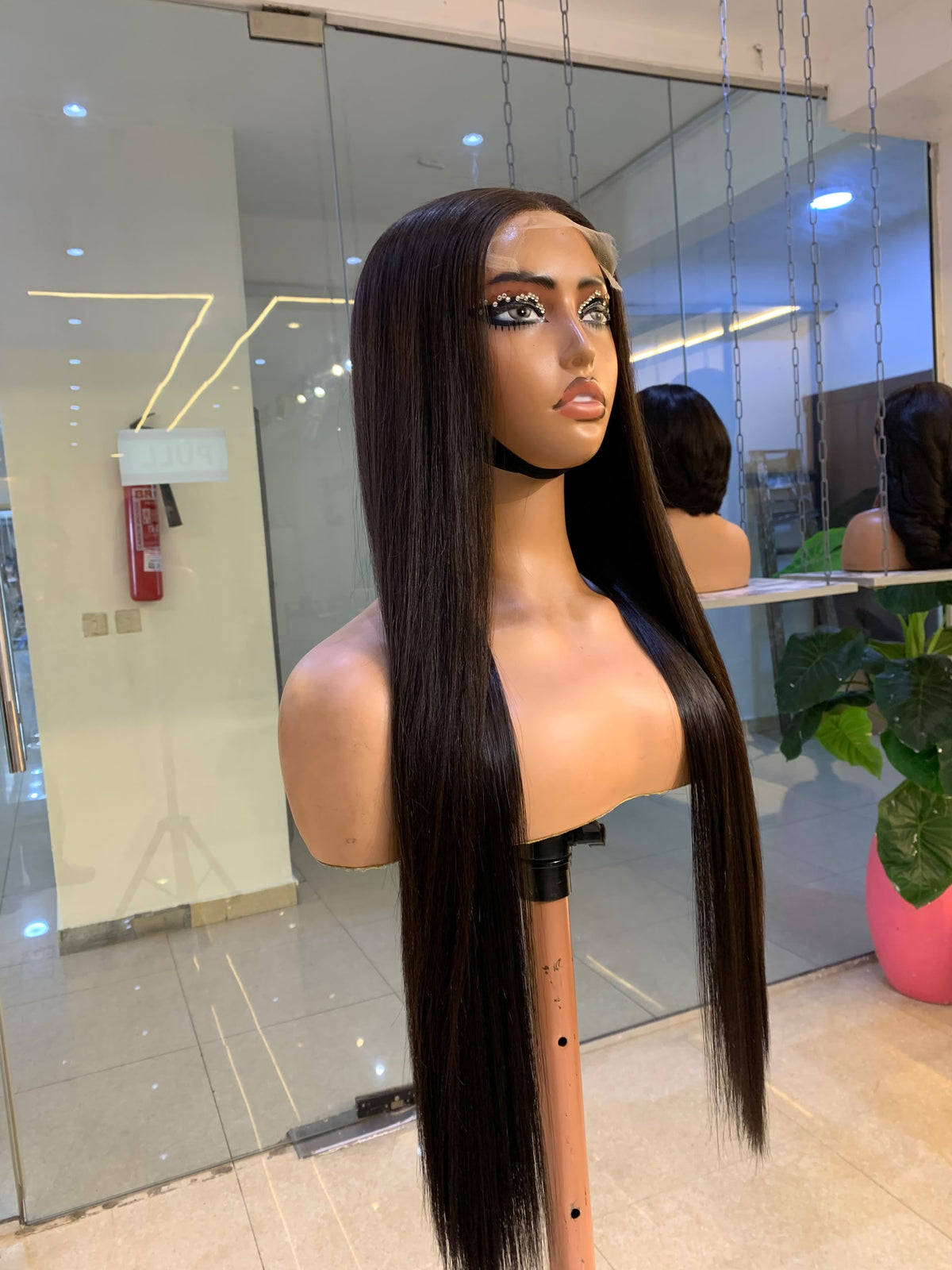 22-Inch Bone Straight Human Hair Wig | Nekkyhairs
