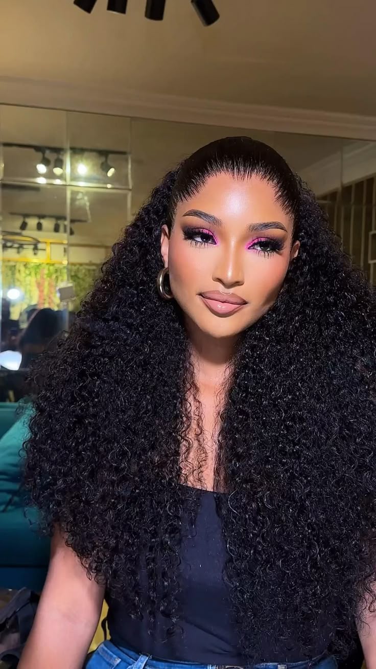 22-Inch Pixie Curl Frontal Wig – 100% Human Hair