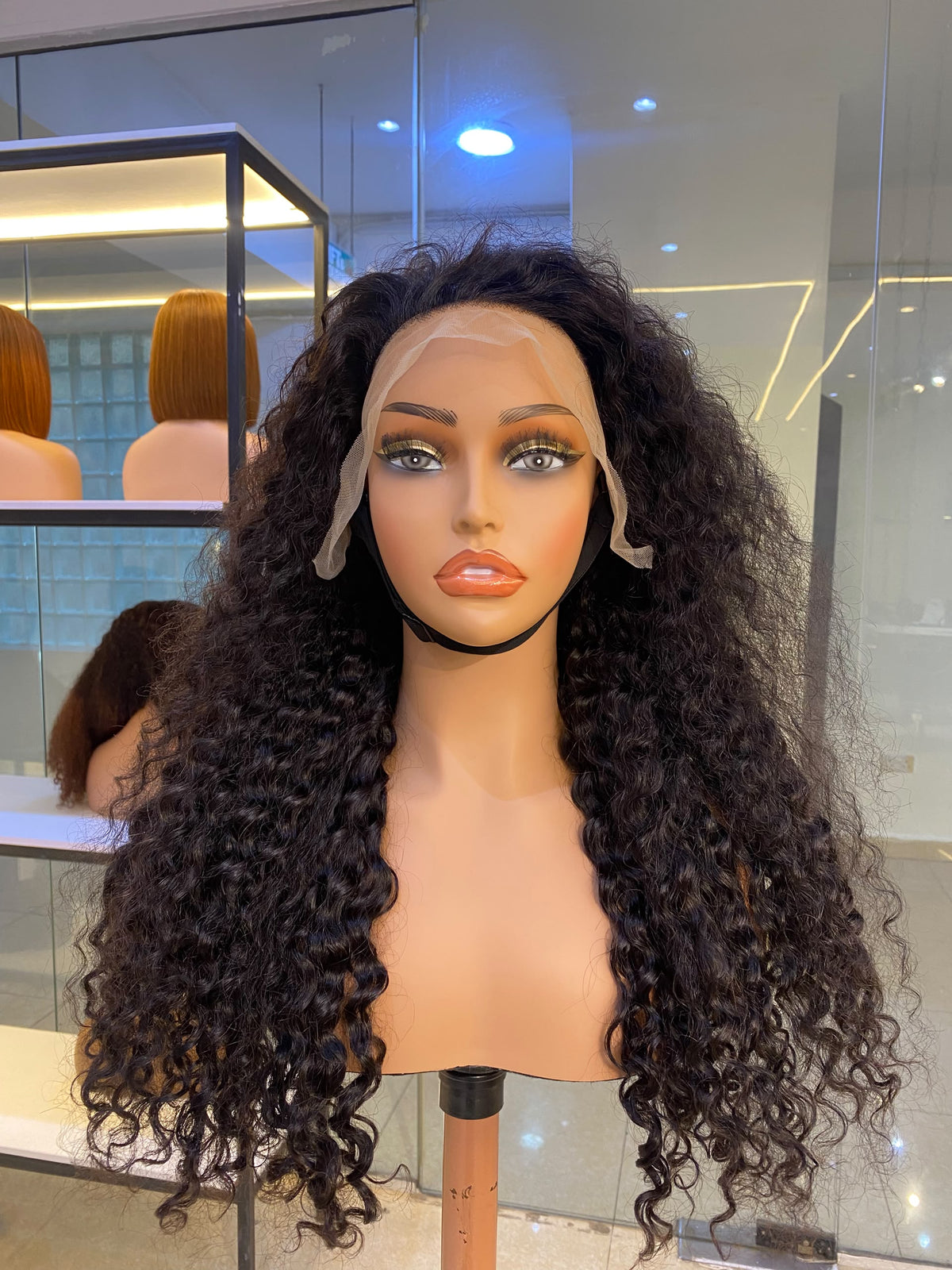22-Inch Pixie Curl Frontal Wig – 100% Human Hair