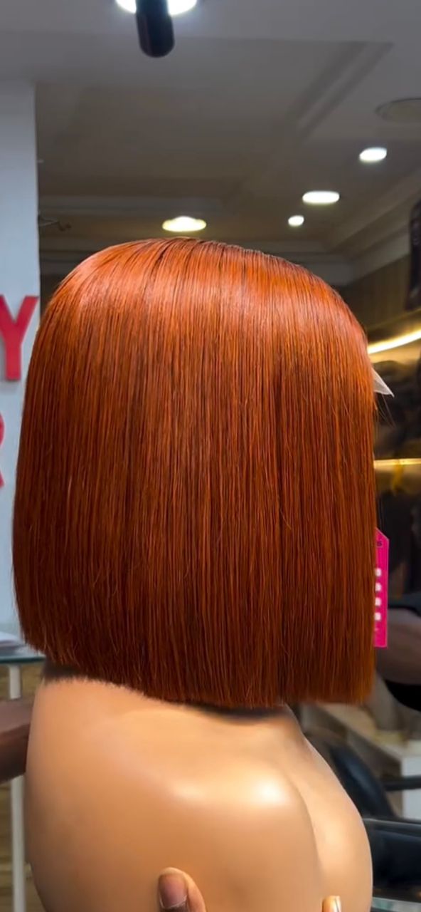 10 Inch Bone Straight Brown Wig