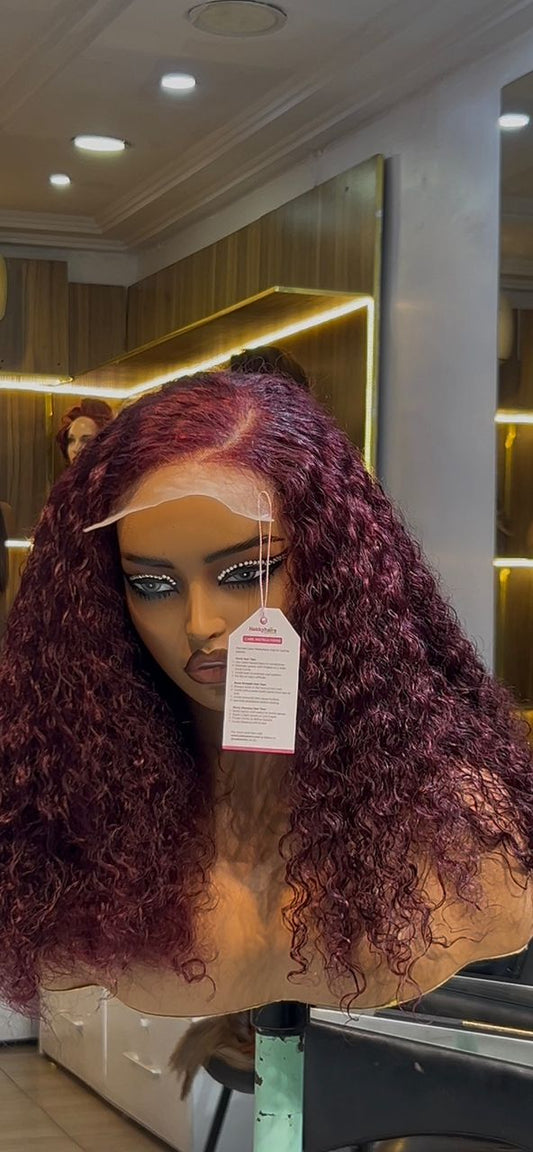 18 Inch Curly Brown Wig