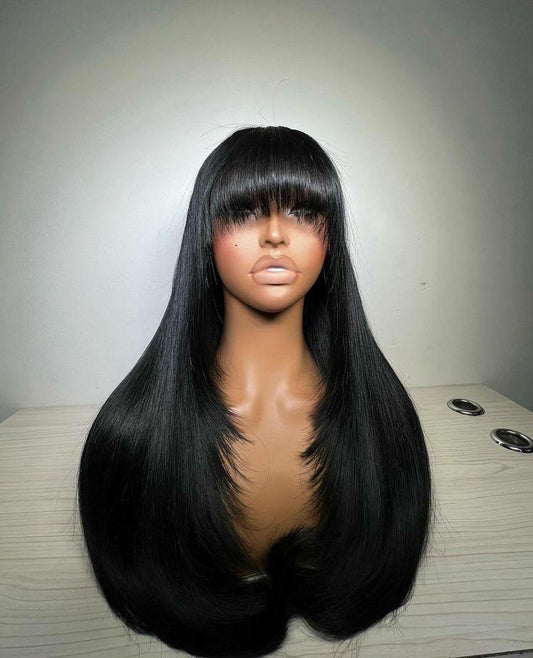 18 Inch Bouncy Wig - Black Closure
